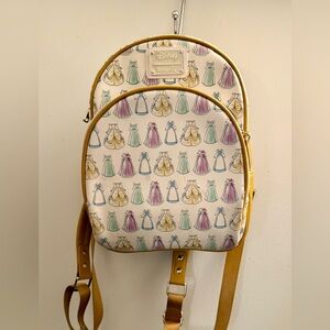 Loungefly Disney Princess Belle Dress Pattern Backpack
